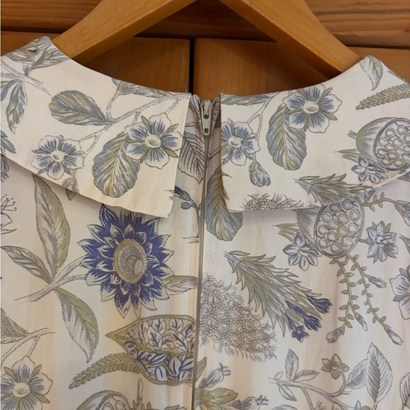 Clues Collection New York Paris Vintage Floral Print Short Sleeve Dress Size 4 - Picture 10 of 15